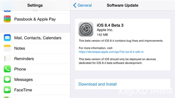 蘋果iOS 8.4 beta 3正式推送 加強(qiáng)音樂播放體驗