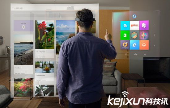 Win10眼鏡Hololens版VLC演示視頻：耍酷必備！