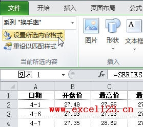 設(shè)置新系列格式