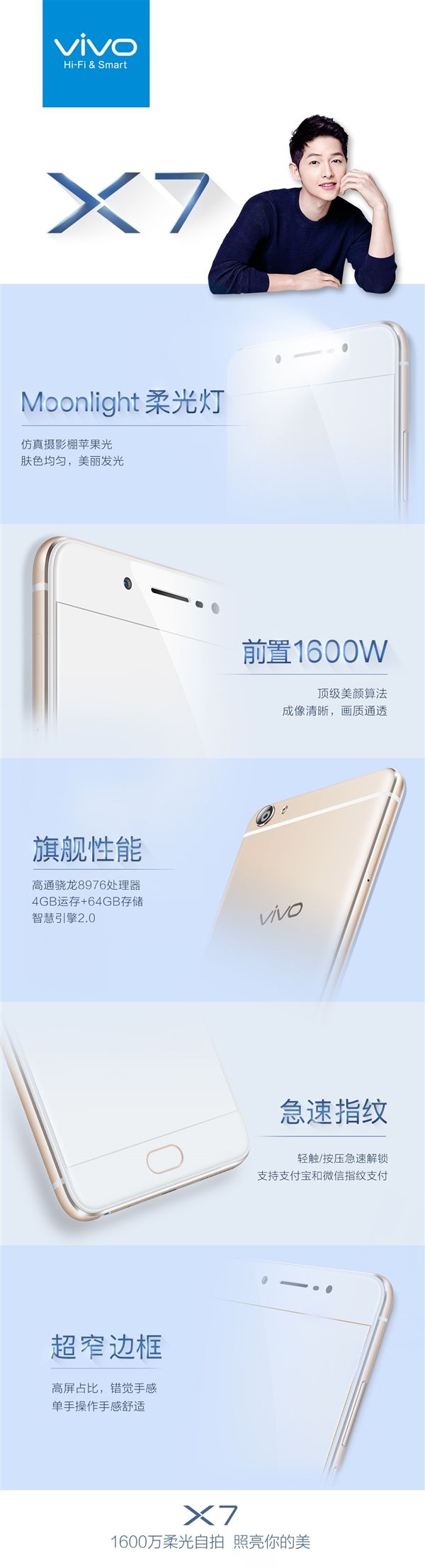 宋鐘基同款！vivo X7/X7Plus發(fā)布時間公布