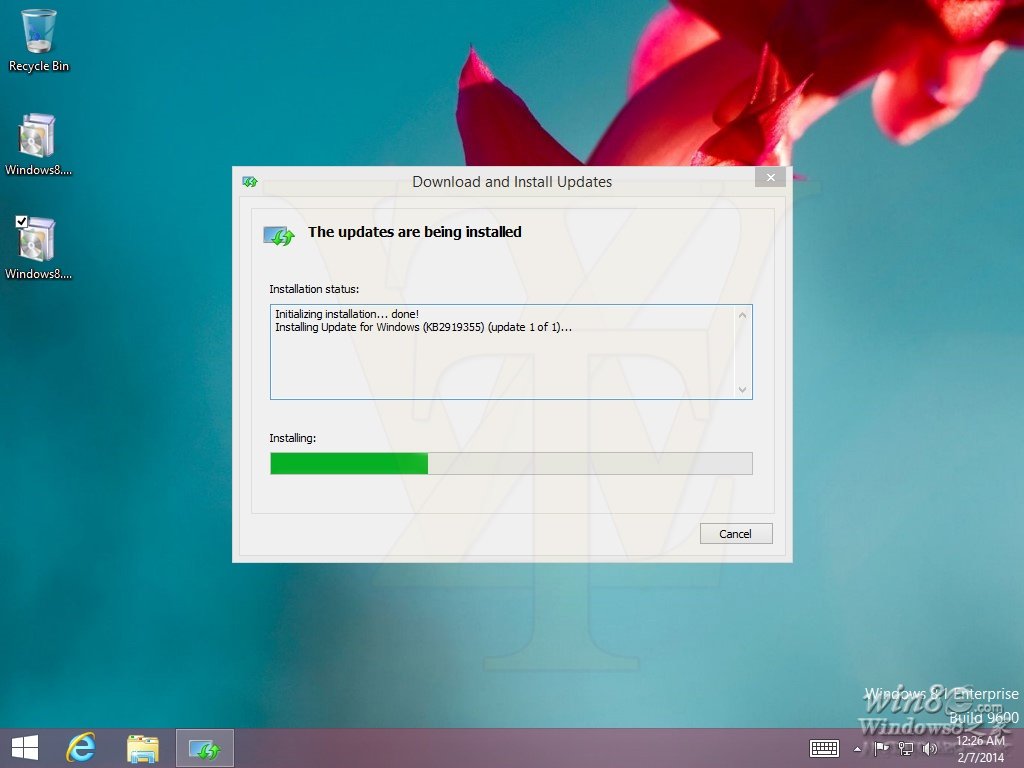Windows 8.1 2014 Update RTM分支升級(jí)補(bǔ)丁