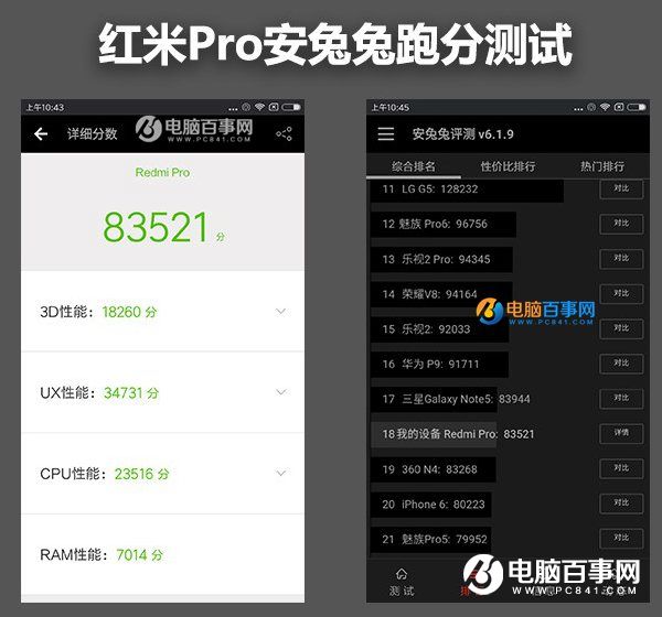 紅米Pro安兔兔跑分評(píng)測(cè)