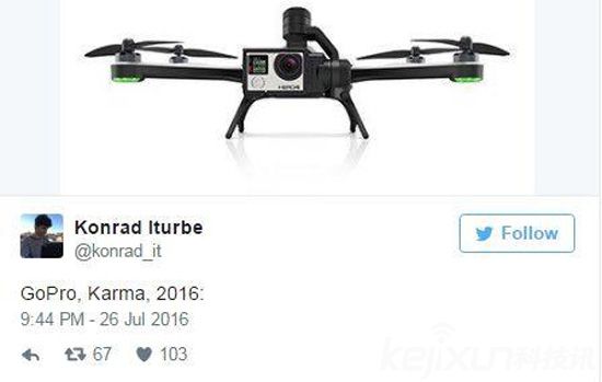 GoPro發(fā)布Karma無人機(jī)時間確定！9月19日