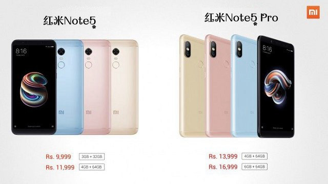 紅米Note5和Note5 Pro全面屏手機印度首發(fā) 紅米Note5和Note5 Pro有什么區(qū)別？