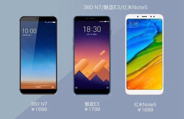 360N7、魅藍(lán)E3、紅米Note5對(duì)比評(píng)測(cè) 千元機(jī)你選誰(shuí)？