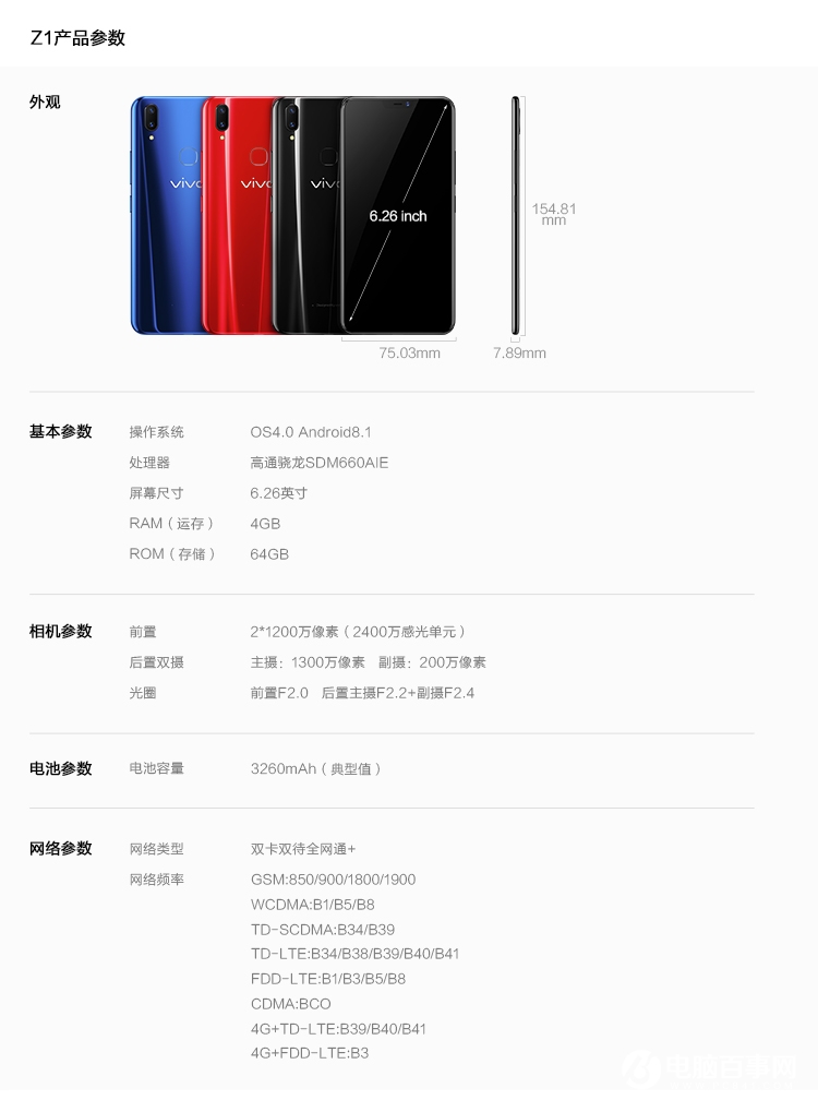 vivo Z1手機正式開啟預(yù)售：預(yù)售1798元，驍龍660