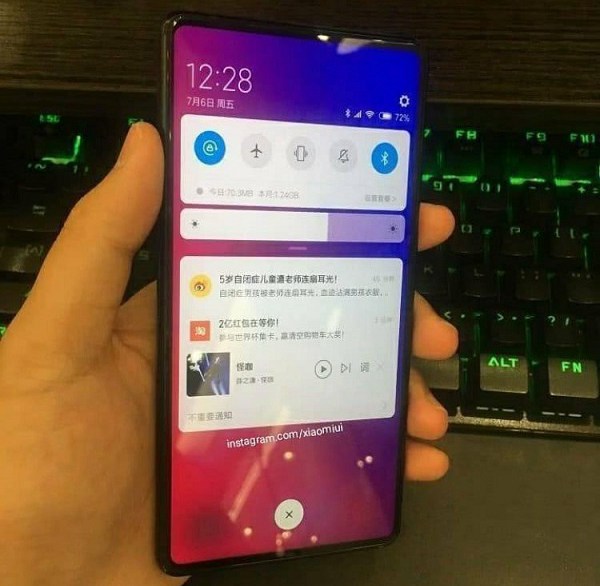 小米MIX3真機諜照曝光：屏占比超95% 比OV更激進？