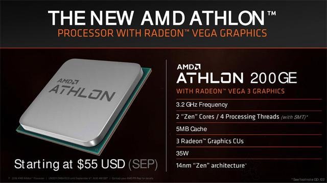 AMD速龍200GE性能對比測試評測：Intel奔騰對手駕到！