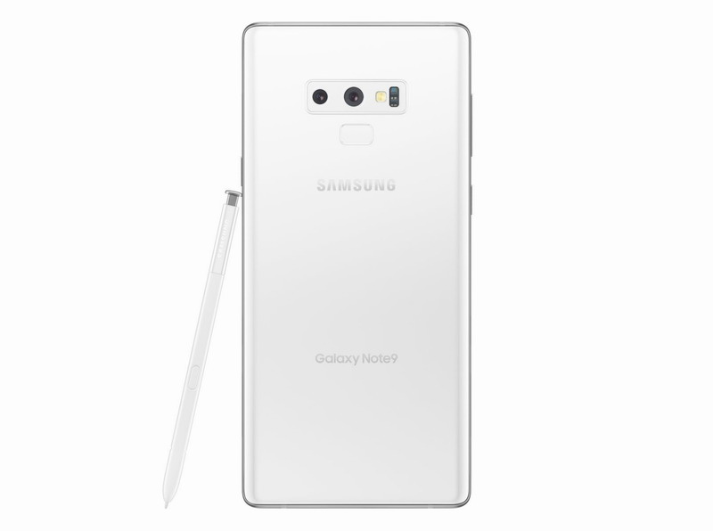 三星Note 9白色版渲染圖曝光:6.4英寸全視曲面屏，晶瑩無暇