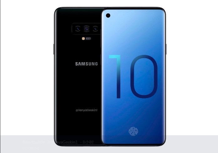 三星Galaxy S10系列渲染圖再曝光：屏下攝像頭，真全面屏