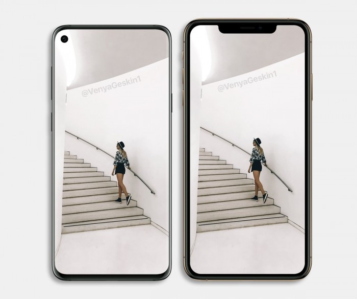 三星S10外形渲染圖曝光：打孔全面屏 對(duì)比iPhoneXS誰(shuí)好看？