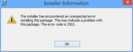 Win8安裝程序出現(xiàn)2502、2503錯誤解決方法