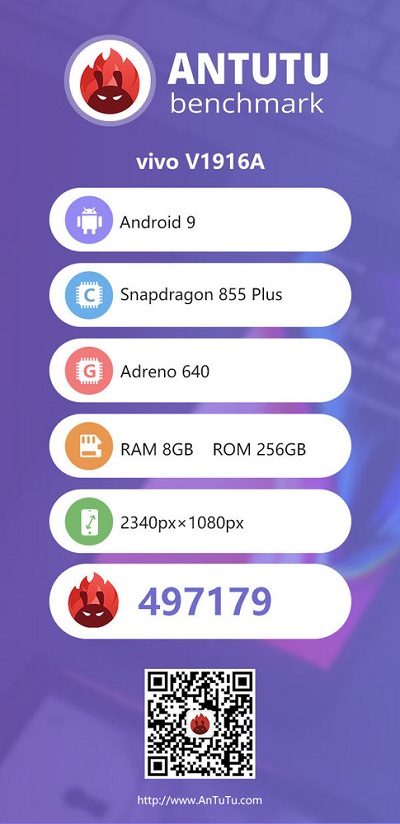 iQOO Pro 5G手機(jī)安兔兔跑分成績(jī)曝光，擁有接近50萬(wàn)的跑分成績(jī)