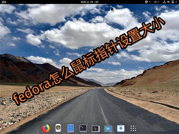 fedora系統(tǒng)怎么設(shè)置鼠標(biāo)指針大小？fedora鼠標(biāo)指針設(shè)置大小的教程